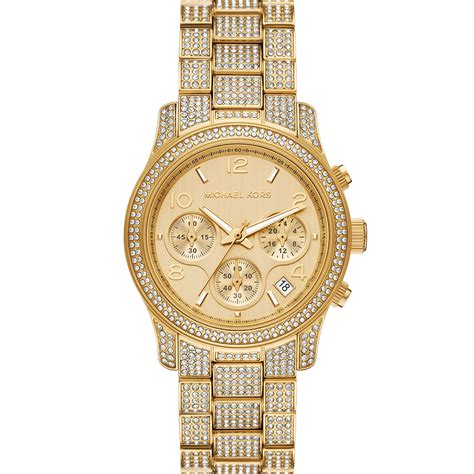 michael kors gold and turquoise watch|mk7435.